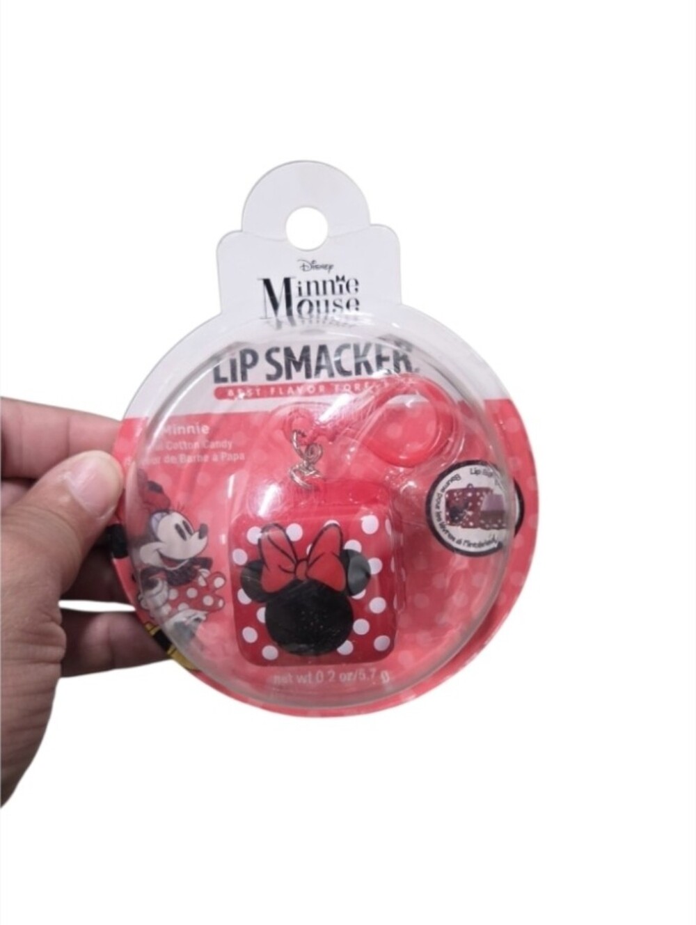 Disney Minnie Mouse Red Polka-Dot Lip Smacker Keychain